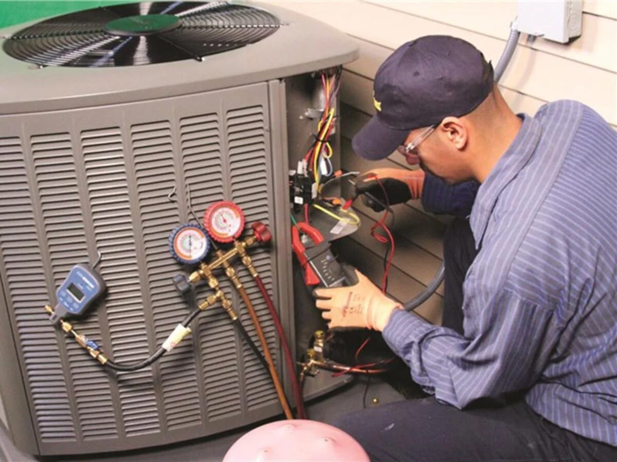 Central air conditioning maintenance